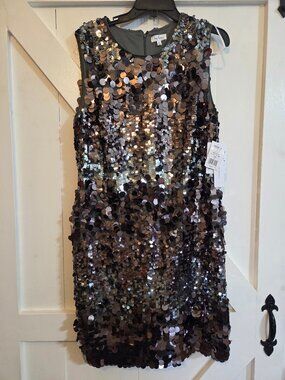 NWT Nicole Miller Sequin dress Size 16